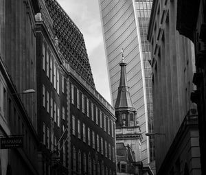 Preview wallpaper tower, buildings, architecture, black and white