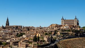 Preview wallpaper tower, buildings, architecture, toledo, spain, city