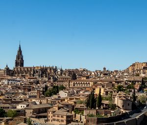 Preview wallpaper tower, buildings, architecture, toledo, spain, city