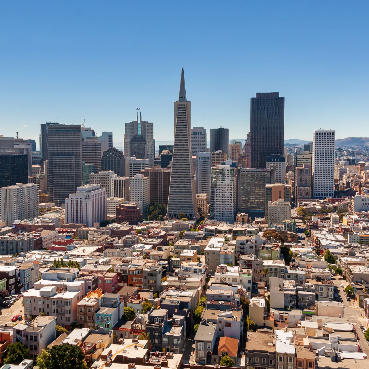 1280x1280 Wallpaper tower, buildings, city, architecture, sky, skyscrapers