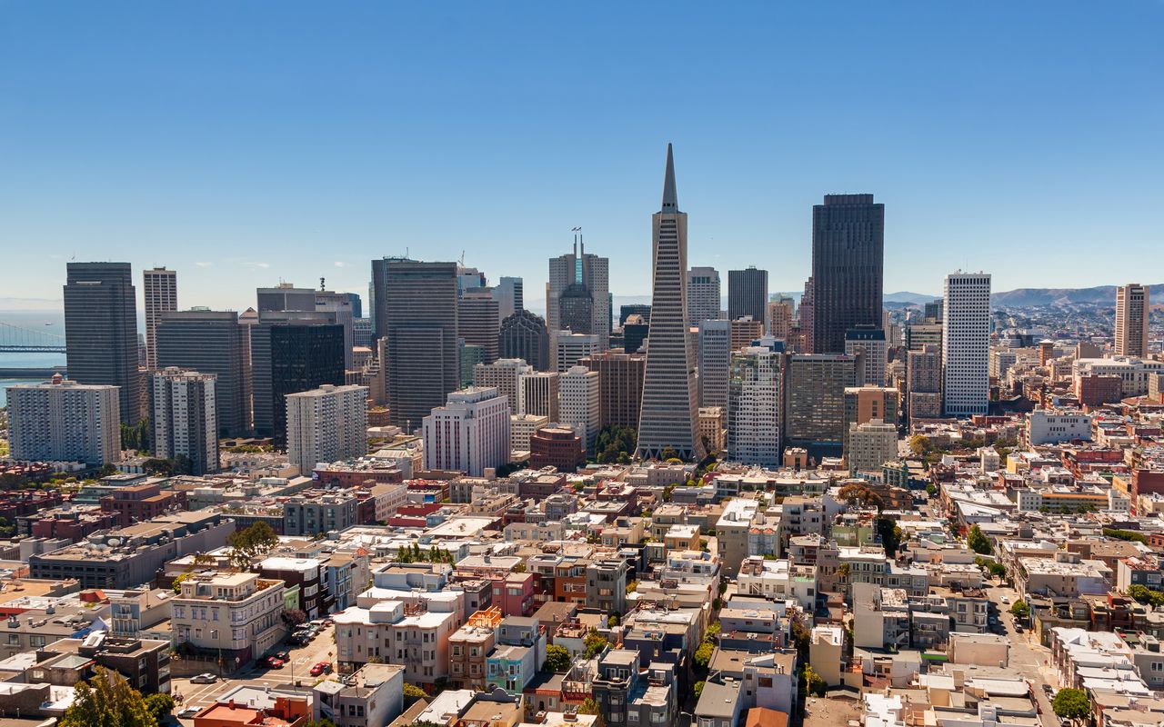 1280x800 Wallpaper tower, buildings, city, architecture, sky, skyscrapers
