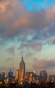 Preview wallpaper tower, buildings, city, manhattan, new york