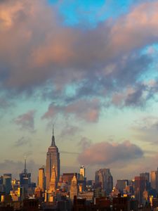 Preview wallpaper tower, buildings, city, manhattan, new york