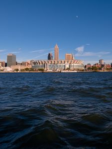 Preview wallpaper tower, buildings, city, sea