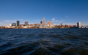Preview wallpaper tower, buildings, city, sea