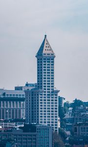 Preview wallpaper tower, buildings, city, architecture, road
