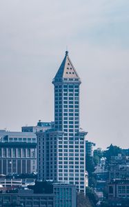 Preview wallpaper tower, buildings, city, architecture, road