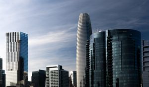 Preview wallpaper tower, buildings, glass, city