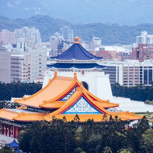 Preview wallpaper tower, buildings, roofs, architecture, city