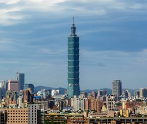 Preview wallpaper tower, buildings, skyscraper, sky, city