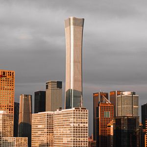 Preview wallpaper tower, buildings, skyscrapers, city, architecture, beijing, china