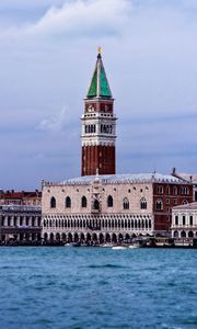 Preview wallpaper tower, buildings, water, city, venice