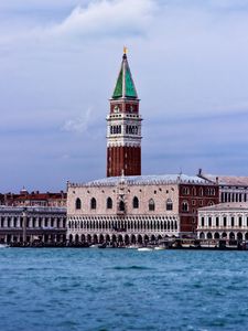 Preview wallpaper tower, buildings, water, city, venice