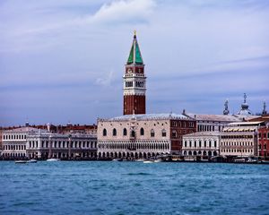 Preview wallpaper tower, buildings, water, city, venice