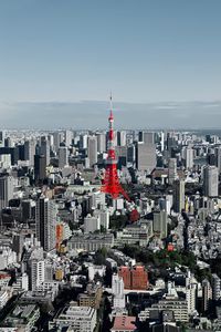 Preview wallpaper tower, city, aerial view, buildings