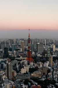 Preview wallpaper tower, city, evening