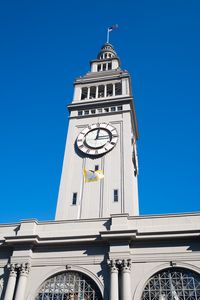 Preview wallpaper tower, clock, building, architecture, flag, city, san francisco