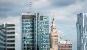 Preview wallpaper tower, clock, buildings, architecture, city