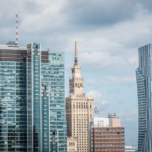 Preview wallpaper tower, clock, buildings, architecture, city