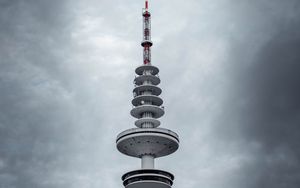 Preview wallpaper tower, clouds, sky, architecture