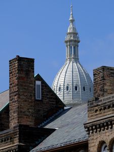 Preview wallpaper tower, dome, buildings, architecture