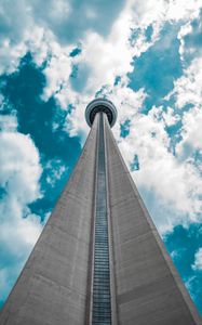 Preview wallpaper tower, facade, building, architecture, bottom view