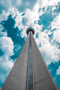 Preview wallpaper tower, facade, building, architecture, bottom view