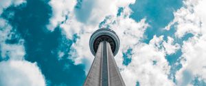 Preview wallpaper tower, facade, building, architecture, bottom view