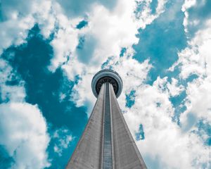 Preview wallpaper tower, facade, building, architecture, bottom view