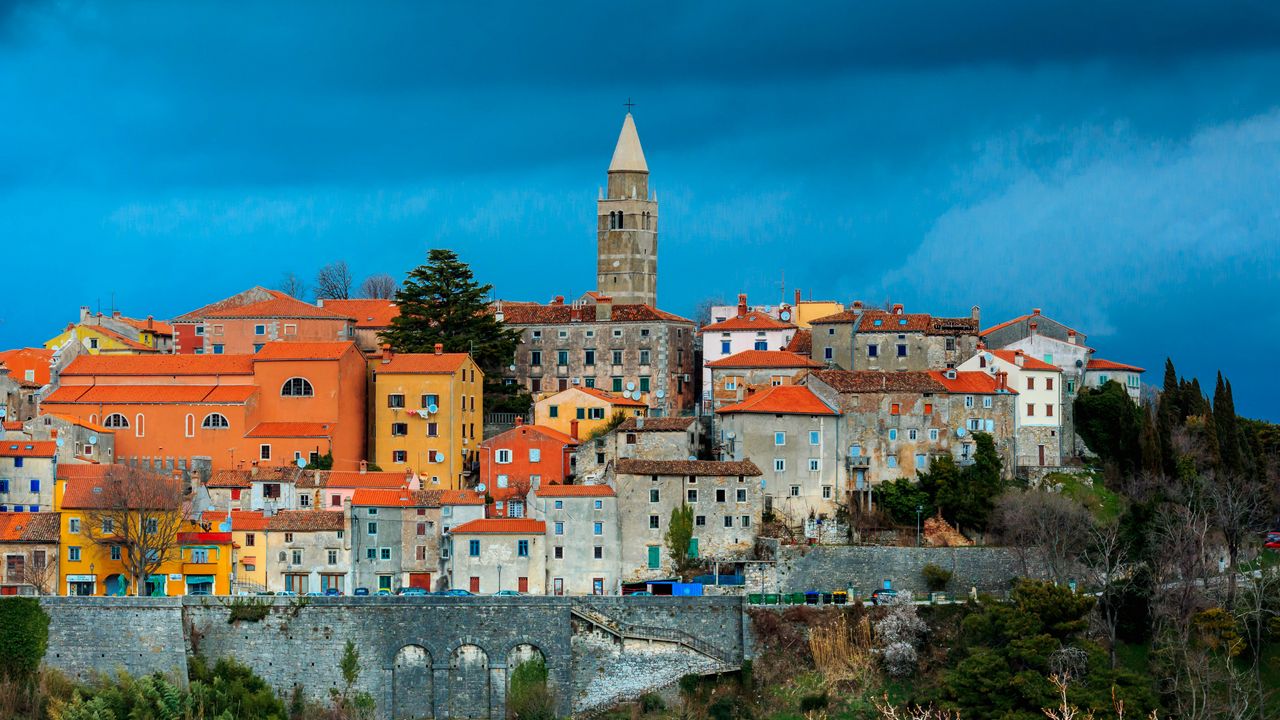 Wallpaper tower, houses, buildings, architecture, city