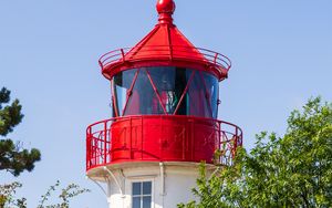 Preview wallpaper tower, lighthouse, trees