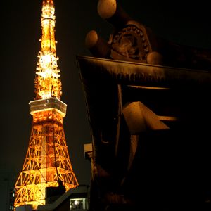 Preview wallpaper tower, lighting, architecture, dark