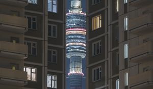 Preview wallpaper tower, lighting, building, facade, architecture