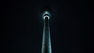 Preview wallpaper tower, lighting, night