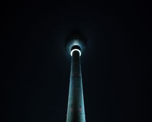 Preview wallpaper tower, lighting, night