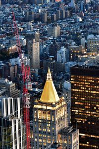 Preview wallpaper tower, lights, buildings, city, view