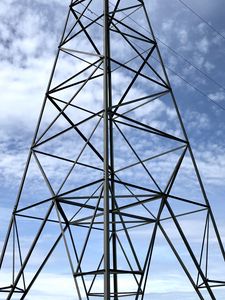 Preview wallpaper tower, metal, structure, sky