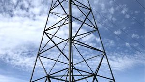 Preview wallpaper tower, metal, structure, sky