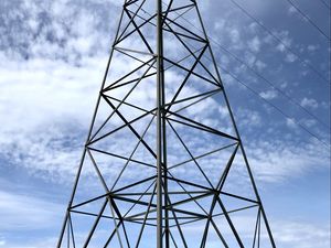 Preview wallpaper tower, metal, structure, sky