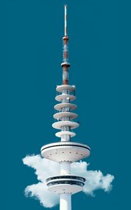 Preview wallpaper tower, sky, cloud