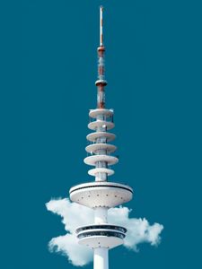 Preview wallpaper tower, sky, cloud