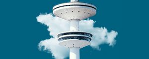Preview wallpaper tower, sky, cloud