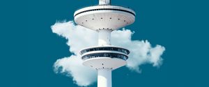 Preview wallpaper tower, sky, cloud
