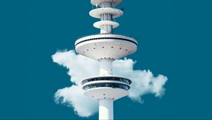 Preview wallpaper tower, sky, cloud