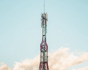 Preview wallpaper tower, sky, cloud, minimalism