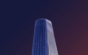 Preview wallpaper tower, skyscraper, building, architecture, minimalism, modern