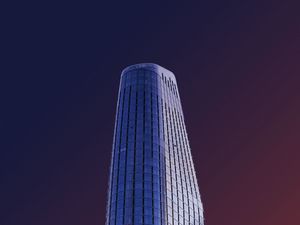 Preview wallpaper tower, skyscraper, building, architecture, minimalism, modern