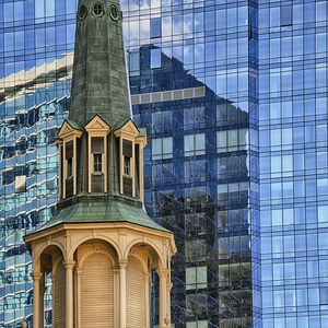 Preview wallpaper tower, skyscraper, buildings, architecture, specular, reflection