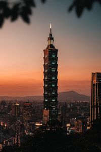 Preview wallpaper tower, skyscraper, city, aerial view, buildings, architecture