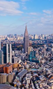 Preview wallpaper tower, skyscraper, city, buildings, sky